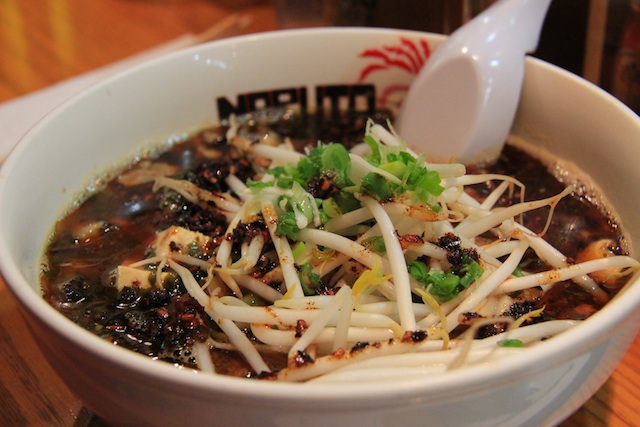 Eat Ramen: This was near our friends' place and is their favourite ramen place. It did not disappoint. (This is L's bowl, since the veggie ramen, while delicious, was less photogenic.)