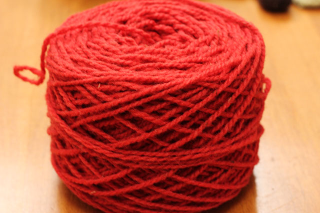 I got this yarn (and two more skeins just like it) for Christmas. This skein, or part of it, is destined to be a headband.