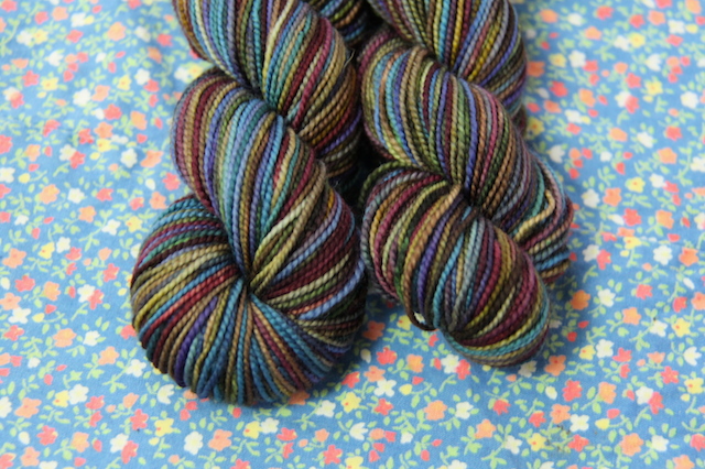 Surprise! (Are you tired of looking at the same projects all the time? I am a bit.) I have big plain-stockinette-socks plans for after the holidays. This Koigu features prominently.