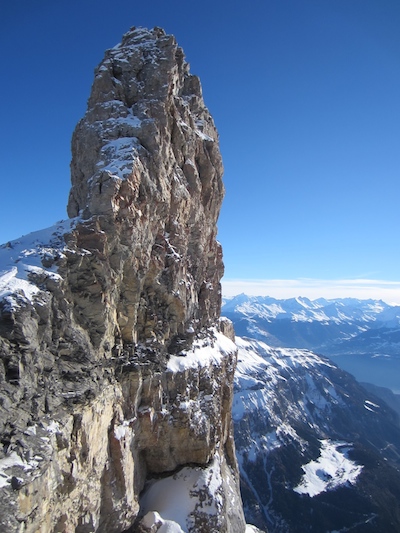The view from the refuge (at about 3,000 metres) where we took a coffee break yesterday. (Photo taken by my sister Jenny)