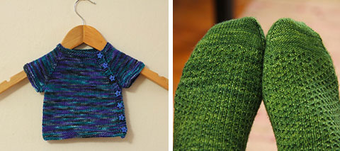 Puerperium cardigan and Everyday Socks