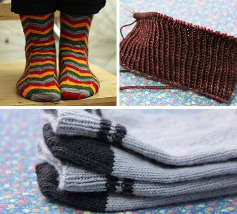 Holiday Jaywalkers, Hot Chocolate hat (which I finished, despite the photo), Plain dad socks.