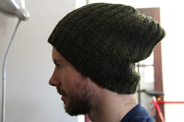 L doesn't usually go for the slouchy look, but I have to say, I am a fan, especially for the days when he's working at the computer and wants to keep the hair out of his eyes.