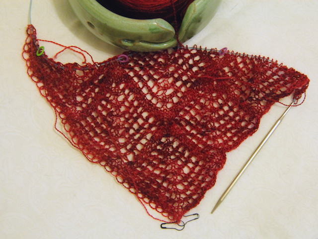 Un-stretched, each diamond measures about 3 inches across.