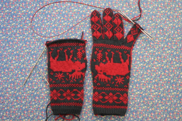 I have since finished that last finger. Now on to the next hand!