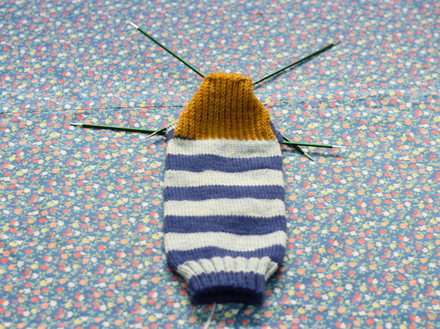 I couldn't resist the contrast heel.